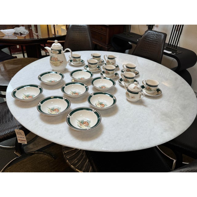 English 1970s Noritake Keltcraft “Pursuit” Porcelain Tea Set, 26 Pieces For Sale - Image 3 of 12