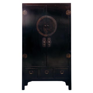 Ebony Chinese Cabinet For Sale