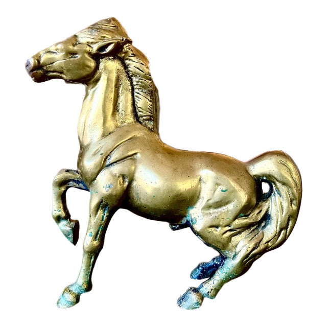 Cast Brass Horse Statue For Sale