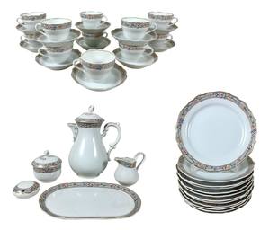 Porcelain Tea Service from Hutschenreuther, Germany, 1980s, Set of 29