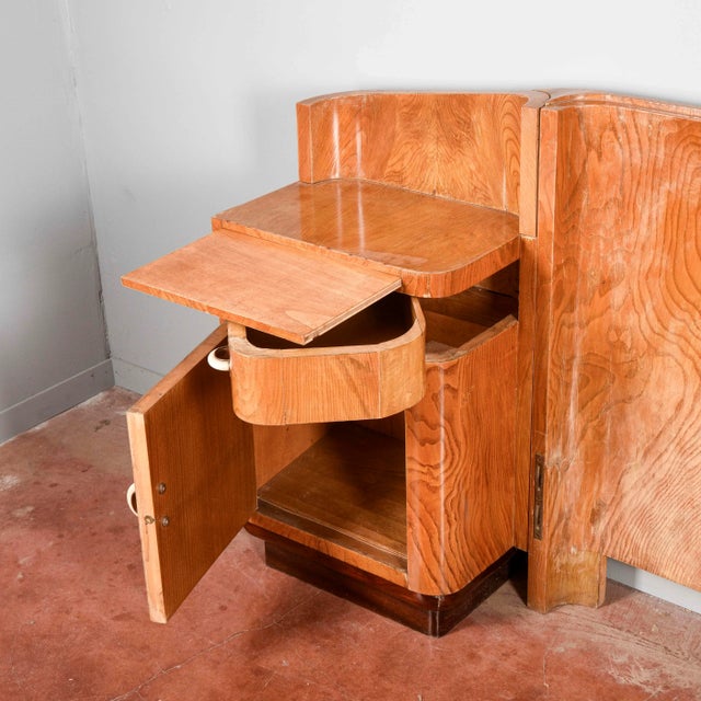 Art Deco Headboard and Bedside Tables, Set of 2 For Sale - Image 11 of 18