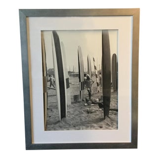 Framed Vintage Surf Photograph For Sale