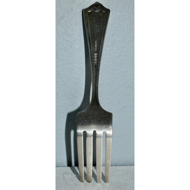 Vintage Sterling Silver 4" Demitasse Fork For Sale - Image 9 of 13