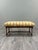 Antique Turned Wood Bench with Floral Tapestry Seat For Sale - Image 3 of 8