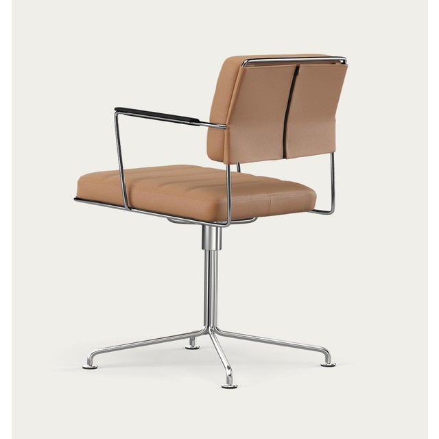 Henrik tengler time chair frame: chrome upholstery: silt for one collection the time chair, designed by henrik tengler in...