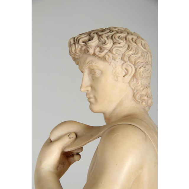 Alabaster Figure of David For Sale - Image 11 of 13