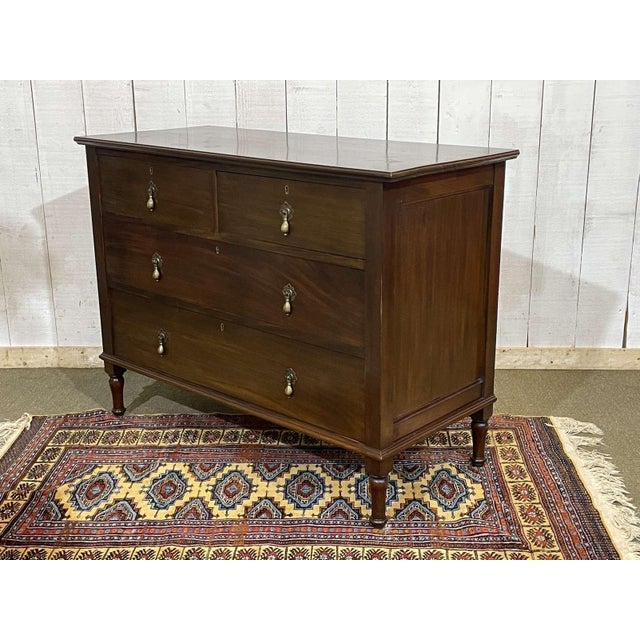 English Mahogany Chest of Drawers, 1930s For Sale - Image 3 of 15