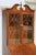Wood Vintage Georgian Revival Flame Mahogany Secretary Desk Bookcase With Glass Doors, Circa 1940s–1950s For Sale - Image 7 of 18