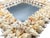 Signed Vintage Diamond-Shaped Seashell Shell Encrusted Wall Mirror – Coastal / Organic Modern For Sale - Image 13 of 13