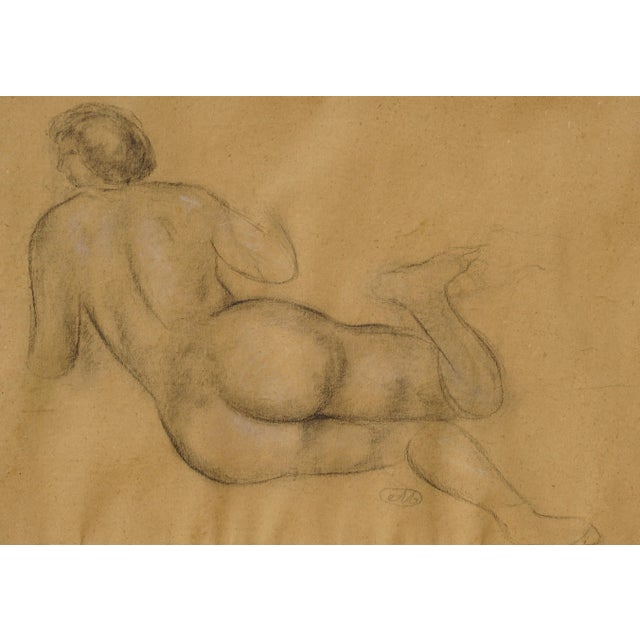 Aristide Maillol Charcoal Drawing “Nu De Dos” For Sale In Dallas - Image 6 of 9