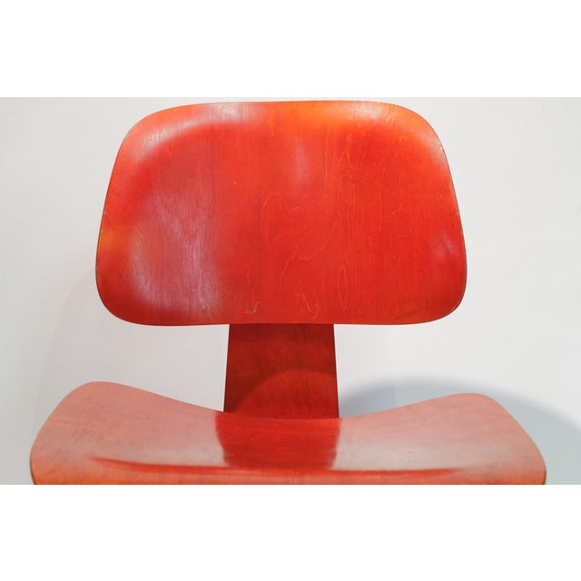 Mid 20th Century Red Eames DCW For Sale - Image 11 of 15