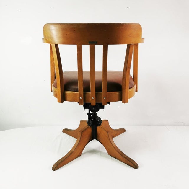 Art Deco Office Chair from Ehapa, Denmark, 1930s For Sale - Image 6 of 16