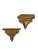Neo-Gothic Brown-Gold Wall Consoles, 1850, Set of 2 For Sale - Image 4 of 8