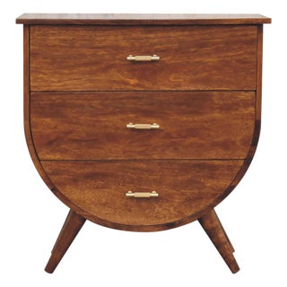 Rustic Wood Bedside Nightstand For Sale