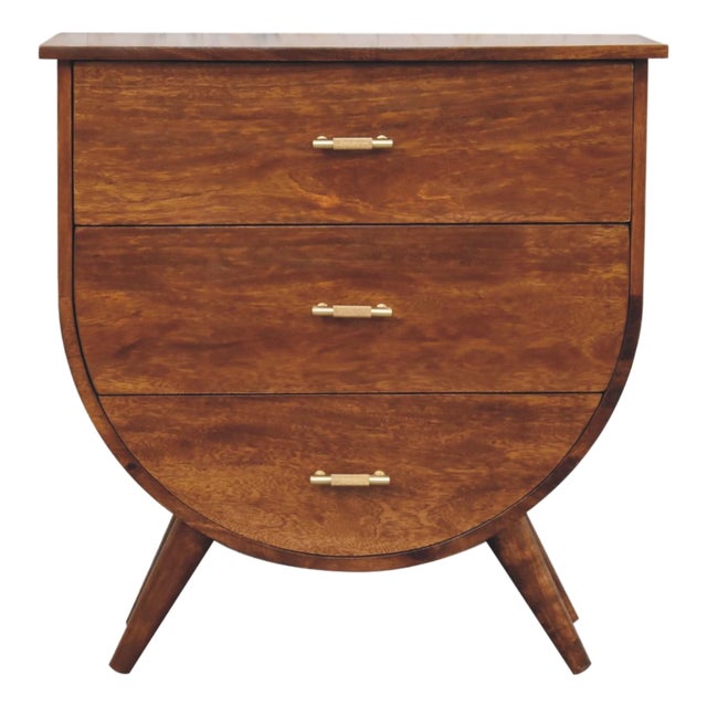 Rustic Wood Bedside Nightstand For Sale