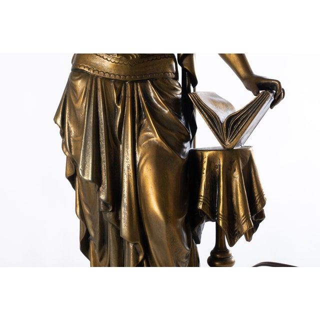 Early 20th Century Pair of Classical Form Figural Lamps For Sale - Image 17 of 18