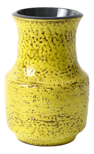 Yellow Ceramic Vase by Leo Knödgen, 1960s
