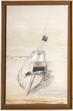 Marc Baumann, Depicting a Boat, 1900s, Oil on Canvas