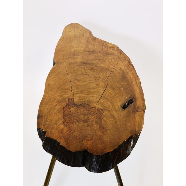 Large Mid-Century Walnut Tree Trunk Coffee Table attributed to Carl Auböck, 1950s For Sale - Image 6 of 18
