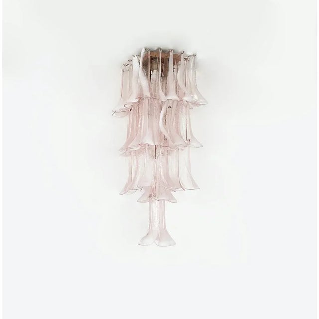 Vintage Pendant Lamp in Pink Murano For Sale - Image 10 of 10