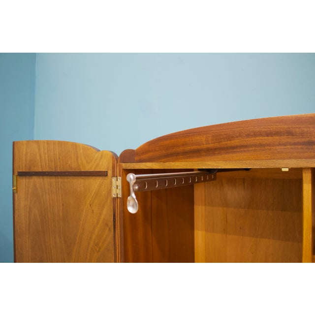 Wood Art Deco Walnut Compactum Wardrobe, 1930s For Sale - Image 7 of 11