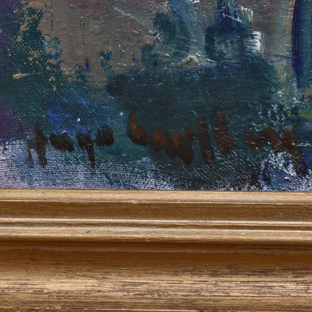 Hugo Carlberg, Obscured by Trees, 1920s-1940s, Oil on Canvas For Sale - Image 7 of 17