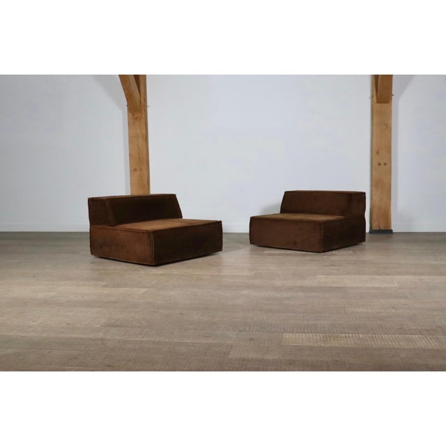 Trio Modular Sofa in Brown Teddy by Team Form AG for COR 1969, Set of 2 For Sale - Image 4 of 8