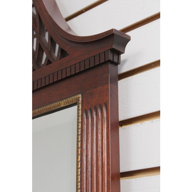 Henkel Harris Mahogany Chippendale Style Mirror For Sale - Image 11 of 15