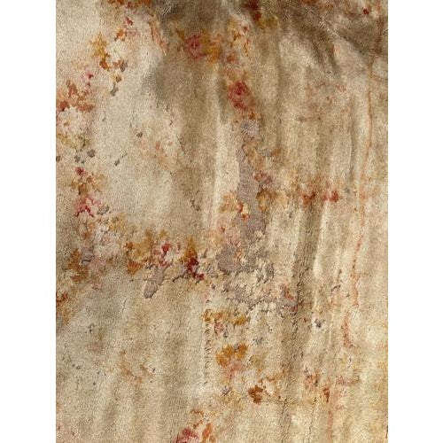 French Distressed Savonnerie Carpet, 1890s-1910s For Sale - Image 6 of 18