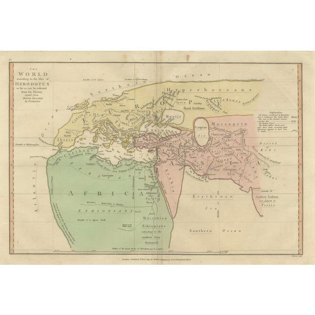 Antique Classical World Map by Wilkinson, 1819 For Sale - Image 4 of 14