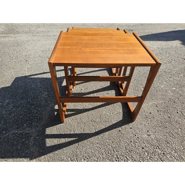 Brown 1960s Mid-Century Modern Teak "Quadrille" Nesting Tables by G Plan For Sale - Image 8 of 11