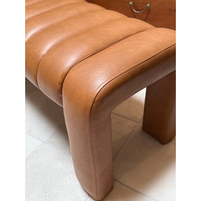 Contemporary Channel-Tufted Upholstered Bench For Sale In San Francisco - Image 6 of 12