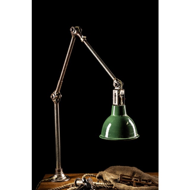 Vintage Industrial Articulating Task Lamp by Dugdill For Sale - Image 4 of 9