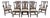 Set of 8 Henkel Harris Model 107 Mahogany Dining Chairs For Sale