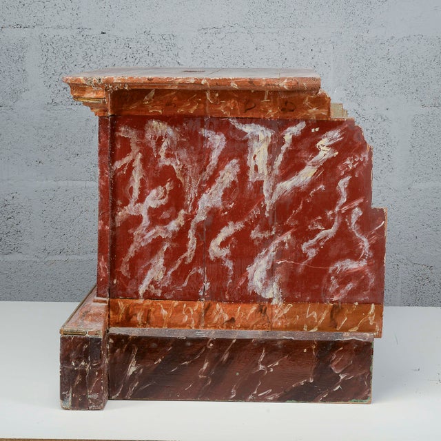 Lacquered Stool with Red and Green Base, 18th Century For Sale - Image 8 of 16