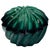 Art Deco 1920s Czech Art Deco Green Malachite Marbled Art Glass Trinket Box For Sale - Image 3 of 7