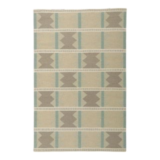 Swedish Style Kilim Rug Inspired by Ingegerd Silow, 05'00 X 07'08 For Sale