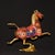 Late 19th Century Cloisonné Enamel Galloping Horse Statue on Swallow Base, 800g For Sale In Los Angeles - Image 6 of 9