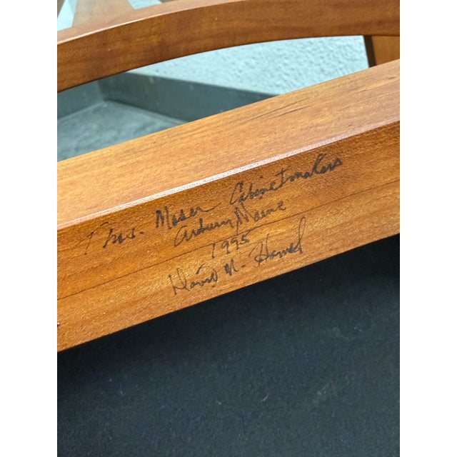 Wood Thomas Moser Oak Armchair, Vintage For Sale - Image 7 of 12