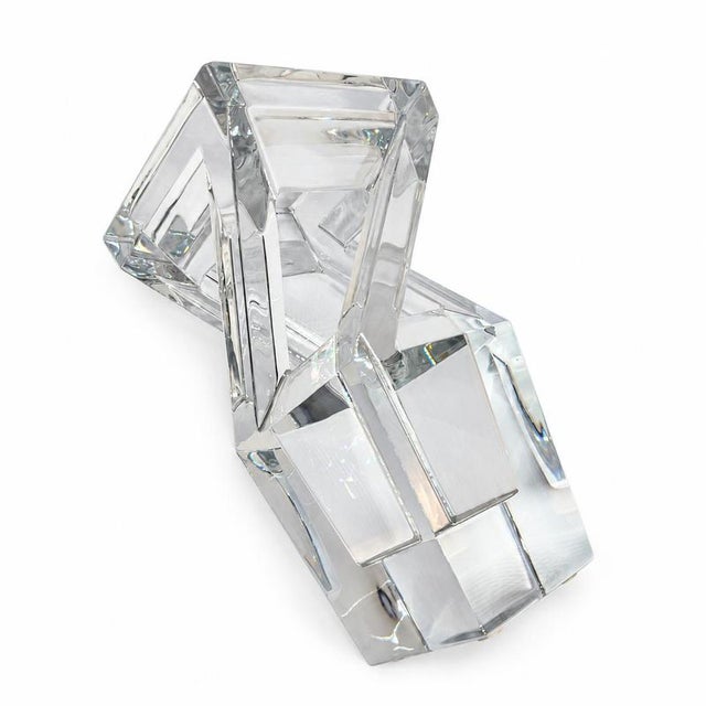 Architecture Vase in Crystal by Nicolas Triboulot for Baccarat For Sale - Image 8 of 9