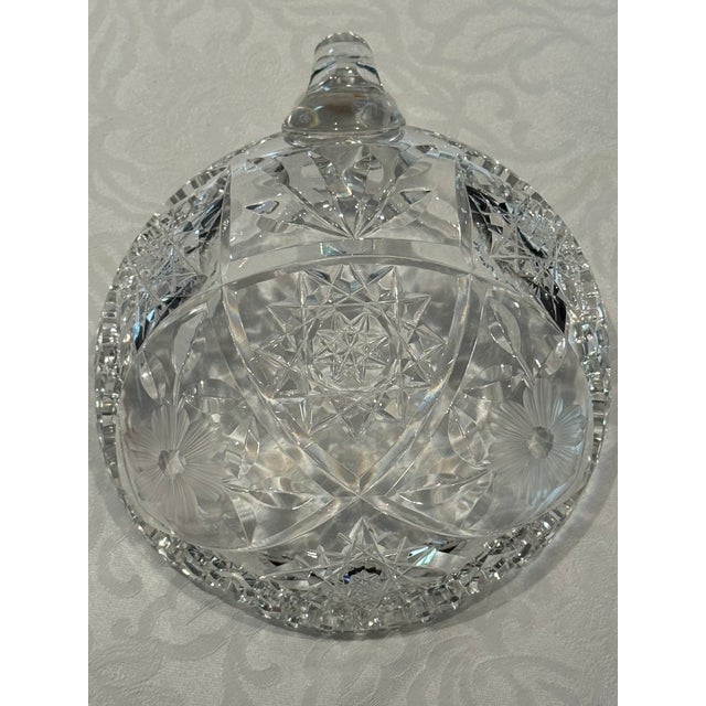 Late 19th Century Canadian Brilliant Period Cut Crystal Bowl by Birks For Sale - Image 4 of 6