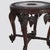 Antique Anglo Indian Figural Carved Rosewood Side Table With Elephants & Figure For Sale - Image 4 of 11