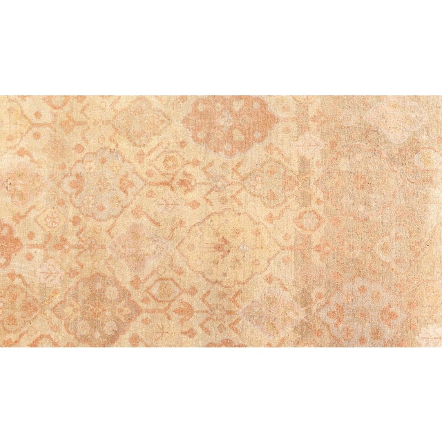 Antique Indian Amritsar Handmade Wool Rug For Sale - Image 4 of 8