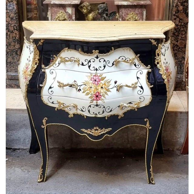 Bring timeless French elegance into your home with this stunning Louis XV style commode, featuring a beautiful multicolor...