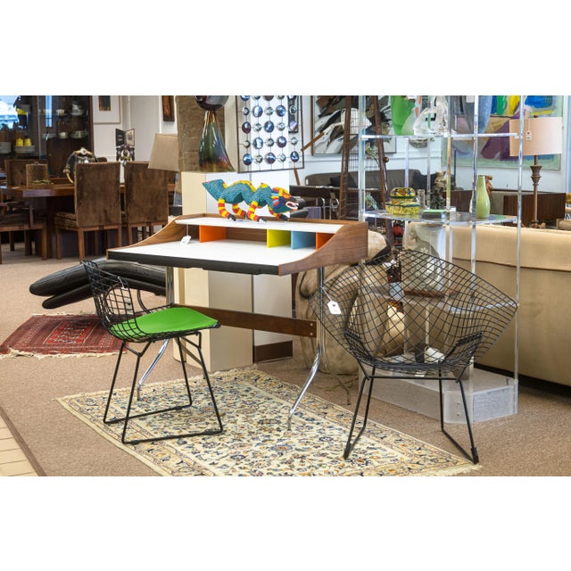 George Nelson Contemporary Modern Reproduction George Nelson Swag Leg Mid Century Modern Desk For Sale - Image 4 of 7