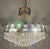 24 Karat Gold-Plated Brass and Crystal Chandelier, 1970s For Sale - Image 9 of 15