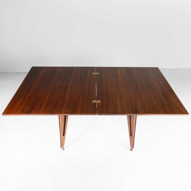 Mid-Century Modern Mid-Century Extendable Wooden Table, 1950s For Sale - Image 3 of 18