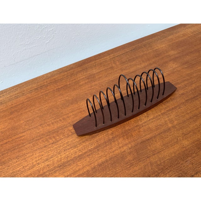 Wood Mid-Century Teak Toast Holder, 1960s For Sale - Image 7 of 18