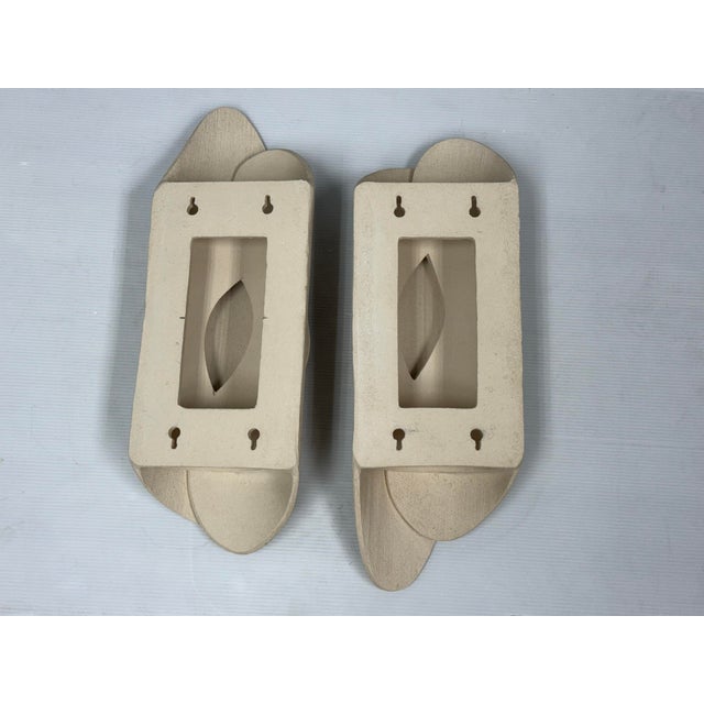 Ivory Olivia Cognet Ivory Palm Sconces, Pair For Sale - Image 8 of 12