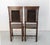 1920s Middle Easter Oak and Leather Chairs with Studs 1920, Set of 2 For Sale - Image 5 of 18